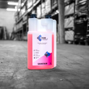 "F.R.M. Probiotica Sanitair – Geconcentreerde Super Formule (1L) in flesverpakking. Natuurlijk en milieuvriendelijk reinigingsmiddel voor badkamer en toilet, verwijdert kalkaanslag en werkt tot 7 dagen door."