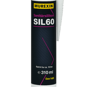 Murexin SIL 60 sanitairsiliconenkit schimmelwerende afdichting voor badkamers en keukens